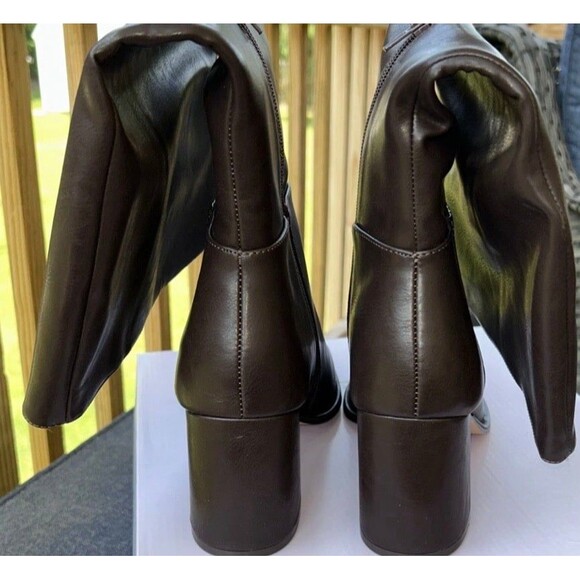 Madden Girl Boots Women’s Size 10 Wide Calf Dark Chocolate - Picture 7 of 7